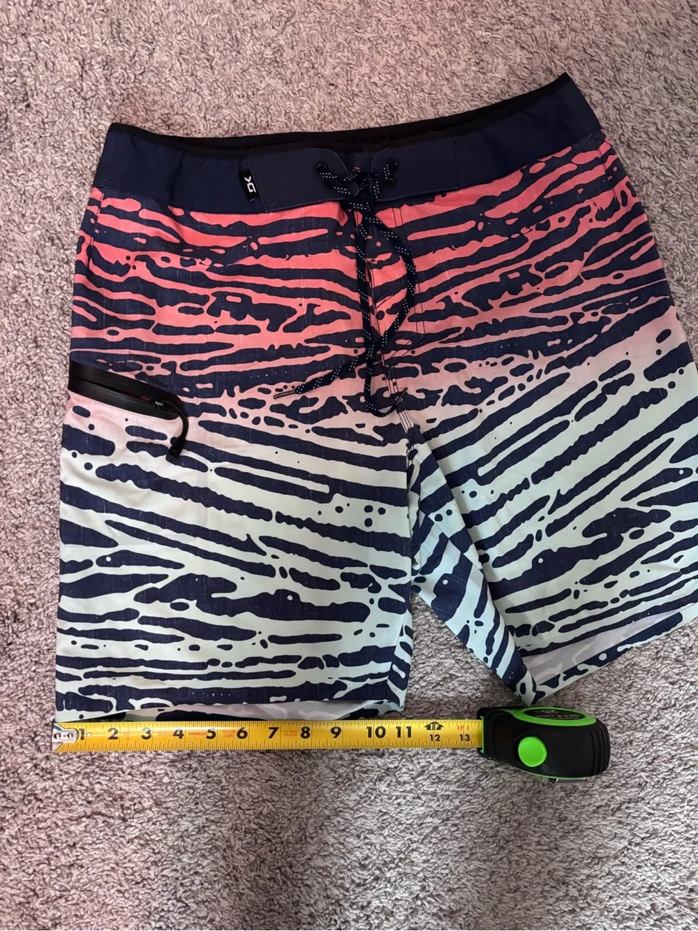 Dakine Men’s Board Shorts Size 32 Blue Coral Swim Trunks Surf - Picture 12 of 12